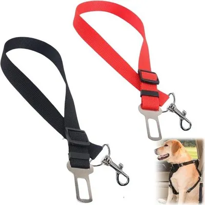 Produktbild von Sicherheitsgurt für Hunde - 2 Stück - anpassbarer Hundesicherheitsgurt - Auto-Sicherheitsgurt für Hunde - Hundesicherheitsgurt für den Wagen