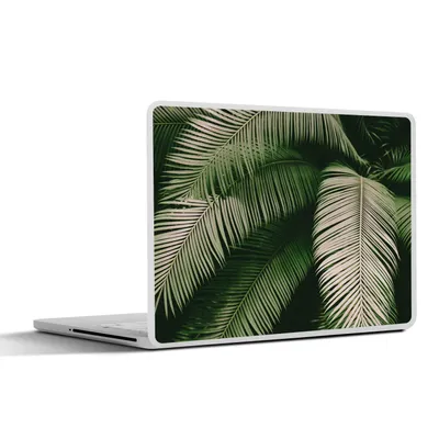Produktbild von MuchoWow® Laptop Aufkleber Sticker Cover Palmwedel - Sommer - Tropisch 32.5x23.5 cm - Sticker für Laptop - Selbstklebend