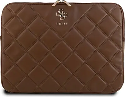Produktbild von Guess Quilted 4G-Hülle Für Einen 14-Zoll-Laptop - Braun