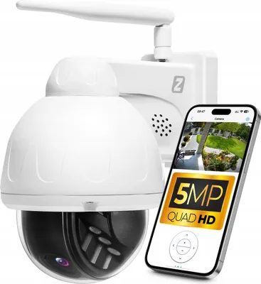 Produktbild von Professionelle IP-Kamera Zintronic PTZ 5MP Wi-Fi mit Sony IMX335, IP66
