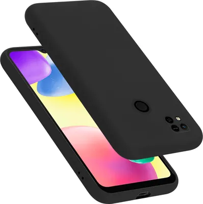 Produktbild von Cadorabo Schutzhülle für Xiaomi RedMi 9C / RedMi 10A Hülle in Schwarz Handyhülle Case Cover TPU Etui