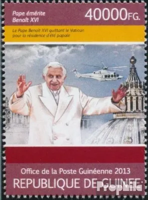 Produktbild von Briefmarken Guinea 2013 Mi 9768 (kompl. Ausgabe) postfrisch Papst Benedikt XVI