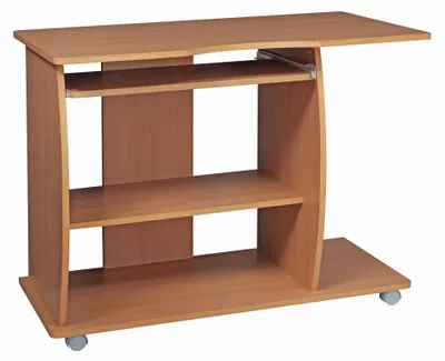 Produktbild von Wohnling Computertisch Diana Buche mit Rollen 90 cm; WL1.331