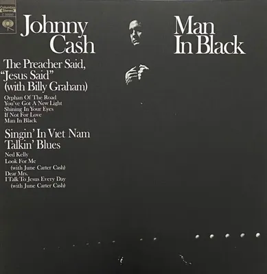 Produktbild von Johnny Cash - Man In Black (Transparent Coloured) (Limited Edition) (LP)