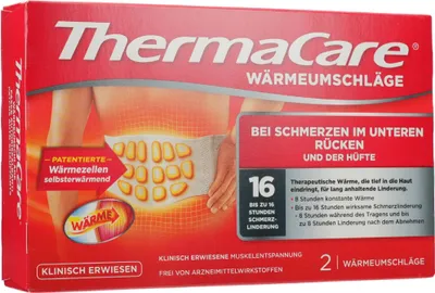 Produktbild von THERMACARE Rückenumschläge S-XL z.Schmerzlind. 2St PZN 06683796