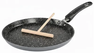 Produktbild von Stoneline 9195 Pancake PAN 24CM REV Pierre * Omelettpfanne, 24 cm max. Durchmesser, Aluminium, Induktionsherd-geeignet, Antihaftbeschichtung