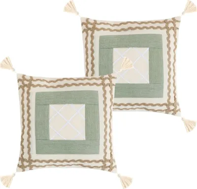 Produktbild von Federkissenbezug SET 2Stück - 40x40 cm - Natur