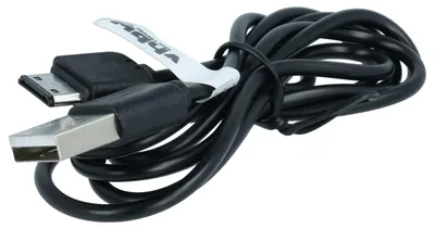 Produktbild von vhbw USB Datenkabel kompatibel mit Samsung GT-C3060, GT-E1130, GT-C6112, GT-C6712, GT-E1081T, GT-C3510, GT-C5212i, GT-B3410 Handy - schwarz 100cm