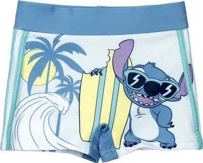 Produktbild von Jungen-Badeshorts Stitch Blau - 5 Jahre