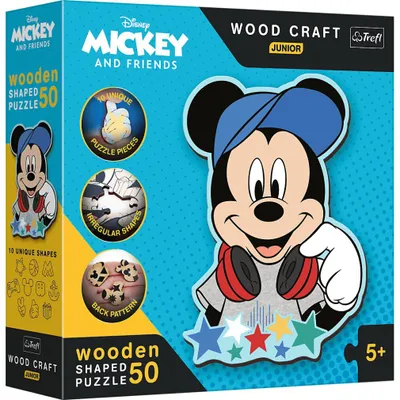 Immagine prodotto di Trefl Puzzle 50 pezzi - Disney In Legno Nel Mondo di Topolino 20199