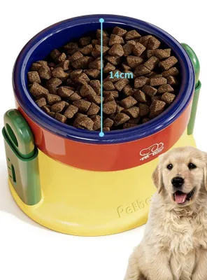 Erhöhter Futternapf, höhenverstellbar 14,5–17,5 cm, für Hunde & Katzen