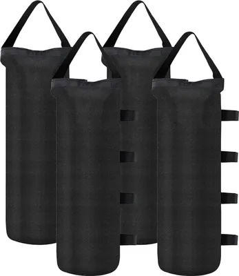 Produktbild von 112 lbs Markisengewicht-Sandsack für Markisen, Außenwerbezelt, Sonnenschutz, festes, winddichtes Pop-up-Zelt (kein Sand), 4er-Pack