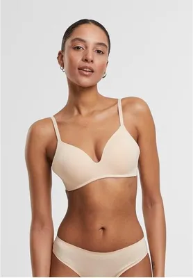 Obrázek produktu pro Dámská sportovní podprsenka Urban Classics Ladies Basic padded Bra 2-Pack nude+nude - 85C