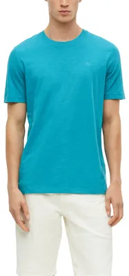 Produktbild von s.Oliver Herren T-Shirt – Regular Fit, Flammgarn, Logo-Detail