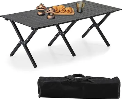 Imagen del producto de Mesa plegable para camping, 120x60 cm
