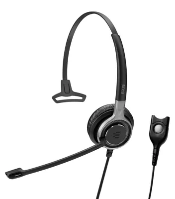 Productafbeelding van Sennheiser SC630, geschikt voor callcenters/kantoren, monaural, hoofdband, zwart, 1 meter, oorkussentje