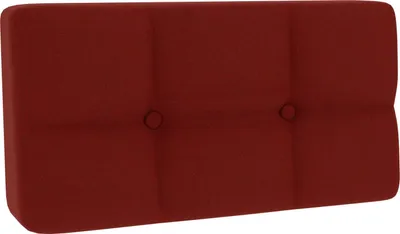 Image de Coussin pour palette, Coussin d'assise pour palette Dossier piqué PFG (Coussin d'angle 60x40, Bourgogne)