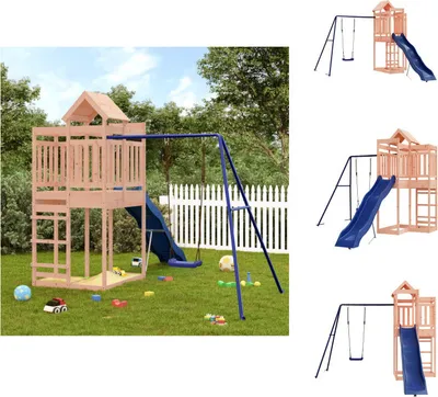 Produktbild von vidaXL Spielturm Massivholz Douglasie -  Schaukeln & Spieltürme