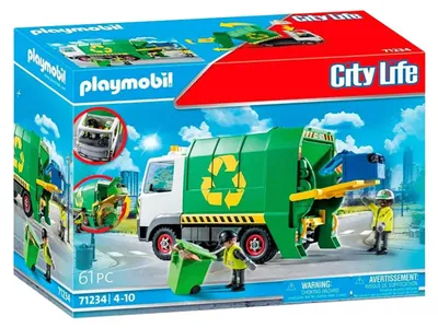 Image de PLAYMOBIL, Ville : Camion de recyclage des déchets - 71235
