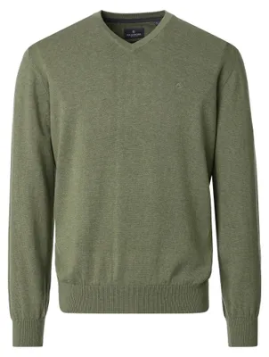 Produktbild von Casamoda - Herren Pullover mit V-Ausschnitt in verschiedenen Farben (004430), Größe:XXL, Farbe:gelb (536)