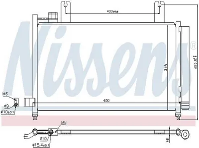 Produktbild von Kondensator, Klimaanlage NISSENS 940328