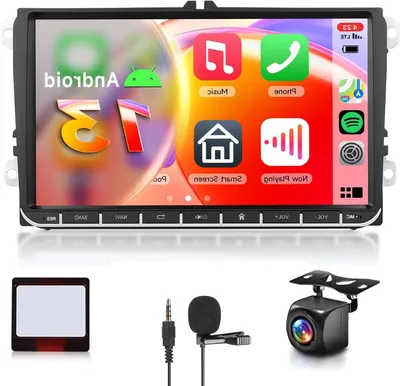 Immagine prodotto di Autoradio da 9 pollici - Autoradio multimediale 2 DIN - Autoradio Android - Autoradio con CarPlay - Autoradio Bluetooth