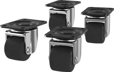 Immagine prodotto di Vertiv VRA6024, Ruote girevoli, Metallo, Nero, Metallizzato, 4 pezzi