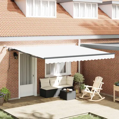 Image de vidaXL, store enrouleur blanc, 400 x 300 cm, polyester