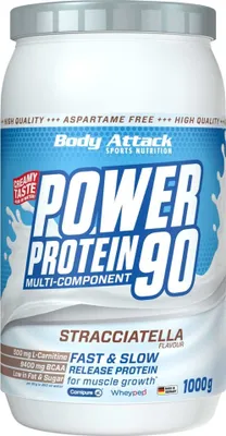 Produktbild von Body Attack Power Protein 90 – 1 kg Stracciatella Flavour