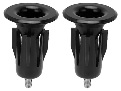 Immagine prodotto di 2 tappi per manubrio bicicletta, lega di alluminio, tappi universali portatili per manubrio mountain bike, nero