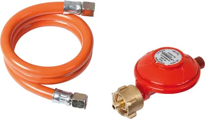 Produktbild von ROTHENBERGER Industrial Set 80 cm Gasschlauch & Druckregler Propan 50 mbar 2X G1/4 EN 16436-1 - 1500005306
