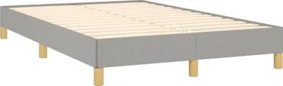 Produktbild von vidaXL Bettgestell ohne Matratze Hellgrau 120x190 cm Stoff