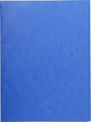 Produktbild von Exacompta 25x Aktenmappe +3 Klappen ohne Gummizug, Karton, A4, Blau, 56407E