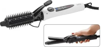 Produktbild von AEG 2in1 Lockenbürste und Lockenzange Lockenstab Keramik HCS 5577 weiß