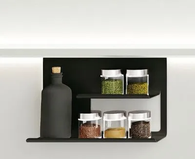Zdjęcie produktu dla Naber 8041225 transFORM półka 4 do systemu relingów, czarny mat