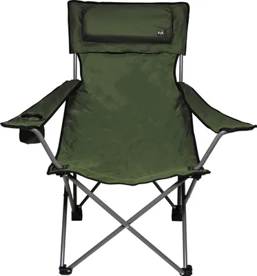 Produktbild von Campingstuhl, "Deluxe", oliv, Rücken- u. Armlehne