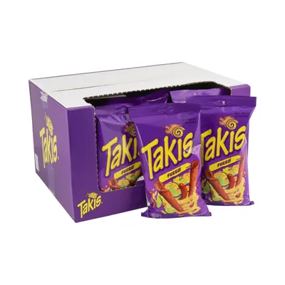 Produktbild von Takis Fuego Maestro-Corn Snacks Chilli und Lime Geschmack, 18er Pack (18 x 100g)