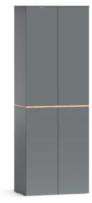 Produktbild von Mehrzweckschrank Vicco Viktor Anthrazit/Goldkraft Eiche 68 x 188.6 cm mit 6 geschlossenen Fächern, Model 62173