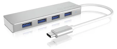 Produktbild von ICY BOX IB-HUB1425-C3, 4 Port USB 3.2 Gen 1 Type-C® Hub, 1x Type-C zu 4x Type-A