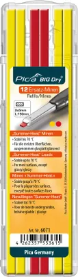 Produktbild von Pica BIG Dry 12 x Ersatzminen Sommer Set 8 x Gelb 4 x Rot