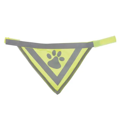 Produktbild von TRIXIE Halstuch, S/M, Polyester, Grau, Gelb, Abbildung, 29 - 42 cm, Velcro