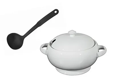Produktbild von Suppenterrine 2,5l m. Deckel + Schöpfkelle