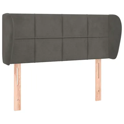 Produktbild von vidaXL Kopfteil mit Ohren Dunkelgrau 83x23x78/88 cm Samt