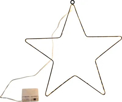 Produktbild von Hängender Stern beleuchtet mit 40 LED - 40 cm mit Timer - Innen