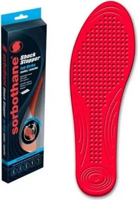 Produktbild von Sorbothane - Herren/Damen Uni Einlegesohlen "Full Strike" CS1391 (45,5 EU - 47 EU) (Blau/Rot/Schwarz)
