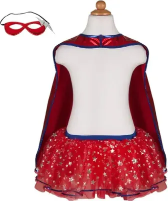 Produktbild von Superheldin Cape-Tutu-Set mit Maske, Set 3teilig – für 4-6 Jahre