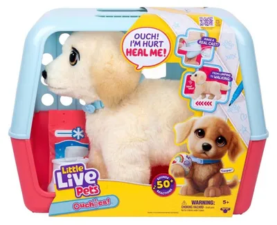 Produktbild von Moose Toys Little Live Pets Ouchies Puppy Cooper, Spielzeug-Hund, 5 Jahr(e), Interaktiv, Mit Ton, AA
