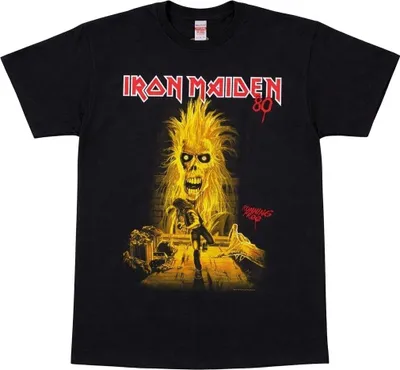 Image de Iron Maiden | T-shirt officiel du groupe | Running Free, X-Large, Black
