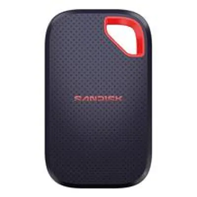 Image de SanDisk Extreme Portable SSD (V3), 2 To, USB Type-C, USB 3.2 Gen 2x2, 2 000 Mo/s, 20 Gbit/s, Rouge, Bleu