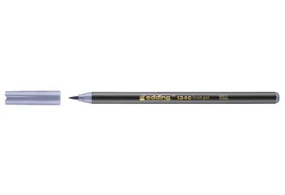 Produktbild von EDDING Fasermaler 1340 Brushpen silbergrau